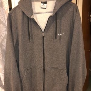Nike Mens Gray Full Zip Up Hoodie